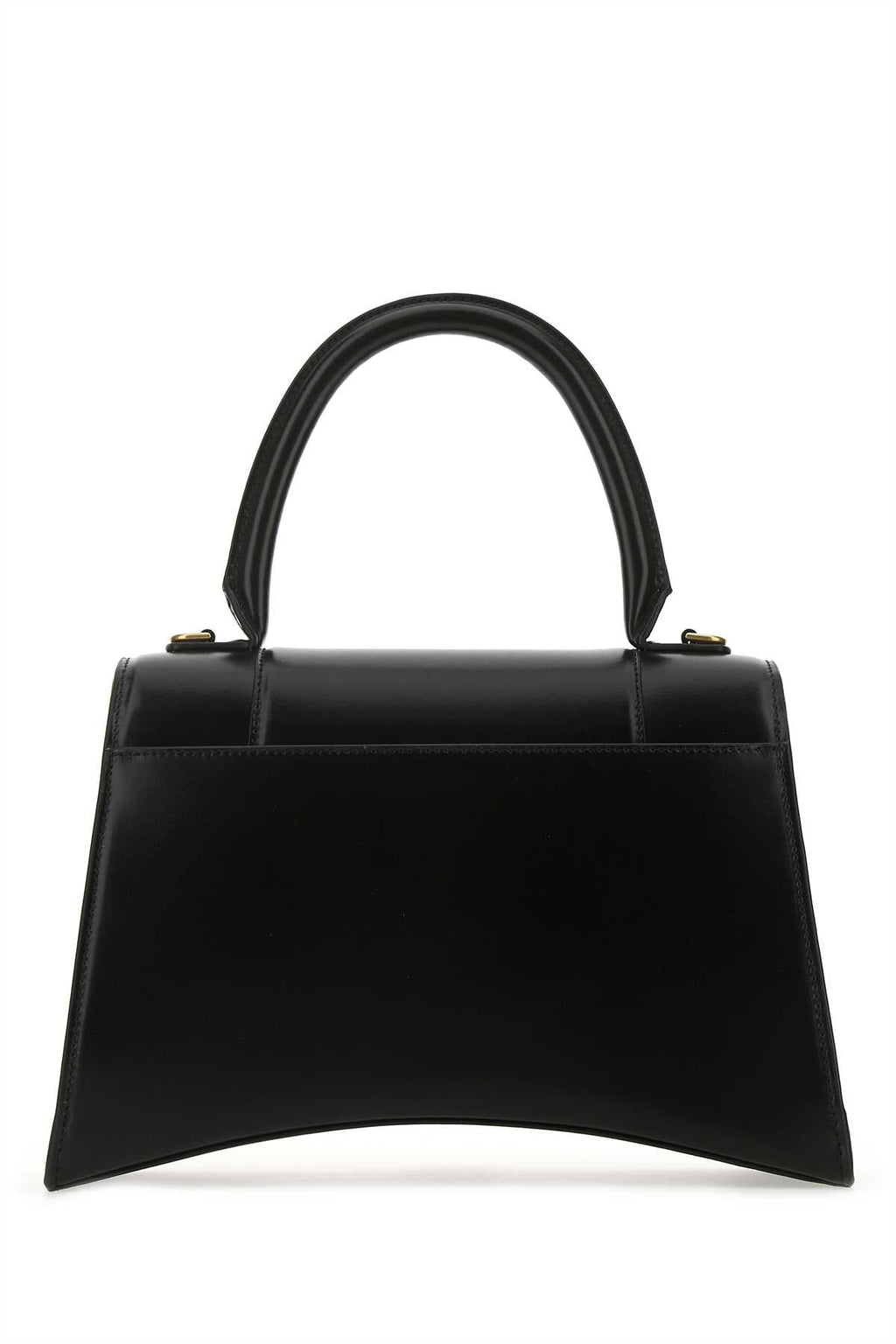 Balenciaga Women Black Leather Medium Hourglass Handbag