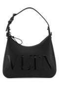 Valentino Garavani Men Black Leather Vltn Handbag