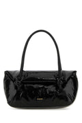 Jil Sander Women Black Leather Small Knot Handle Handbag