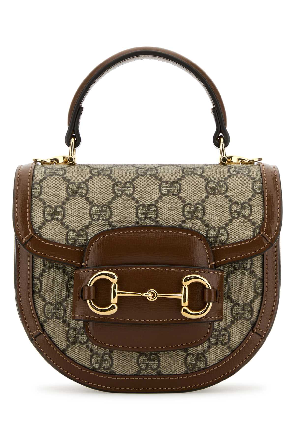 Gucci Women Gg Supreme Fabric Mini Horsebit 1955 Handbag