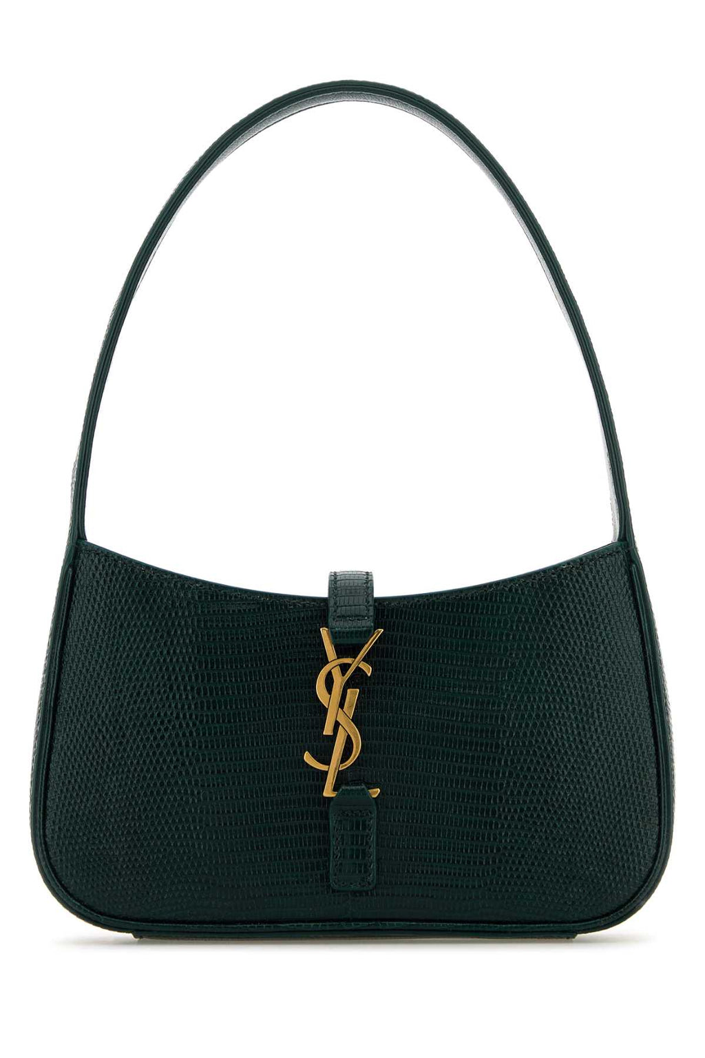 Saint Laurent Women Bottle Green Leather Mini Le 5 Ã  7 Handbag