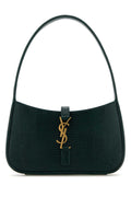 Saint Laurent Women Bottle Green Leather Mini Le 5 Ã  7 Handbag