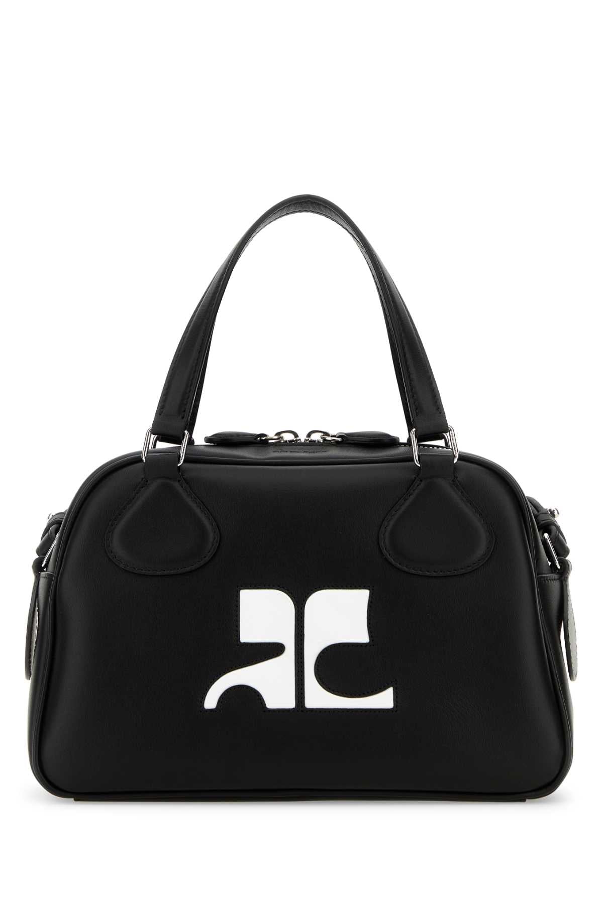 Courreges Women Black Leather Reedition Handbag