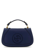 Gucci Women Blue Leather Gucci Blondie Handbag