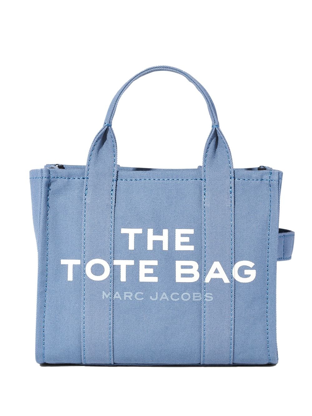 Marc Jacobs Women Handbag 'Mini Tote Traveler' With Logo In Blue Fabric For Women