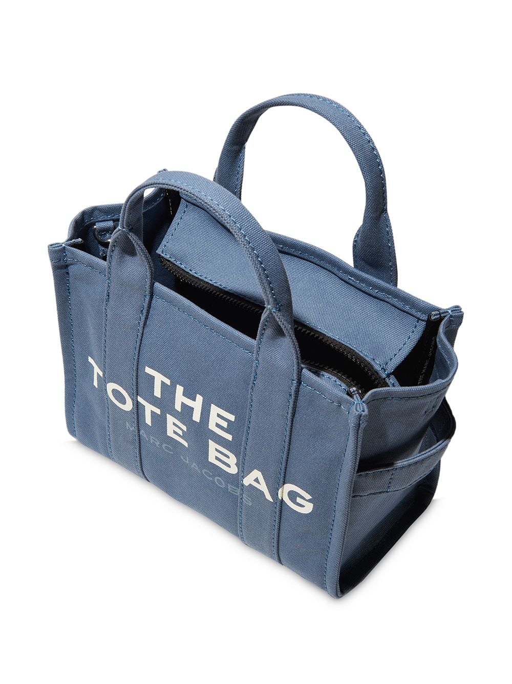 Marc Jacobs Women Handbag 'Mini Tote Traveler' With Logo In Blue Fabric For Women