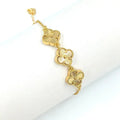 Clover Van Cleef Bracelet Jewelry Inspired 18k Gold Plated Adjustable Bracelet